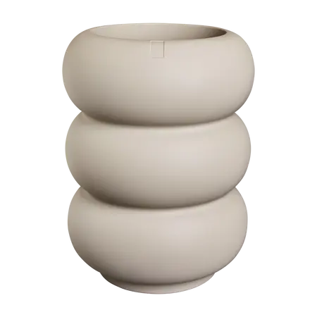 Elho Pot amber roll high 43cm balanced beige