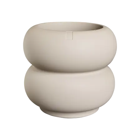 Elho Pot amber roll low 43cm bal beige