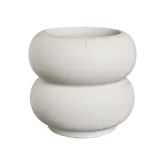 Elho Pot amber roll low 43cm linnen wit