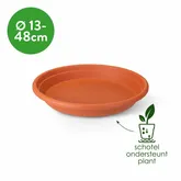 Elho universele schotel rond 13cm antraciet - afbeelding 2