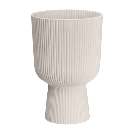 Elho Vibes fold coupe 14cm linnen wit