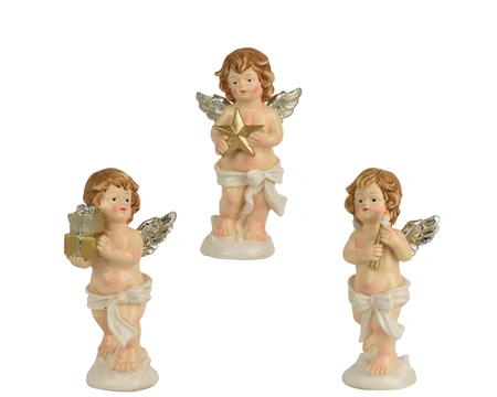 Engel polyresin L8b6h15.50cm creme a3