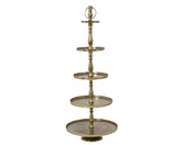 Etagere aluminium d61h139.75cm goud