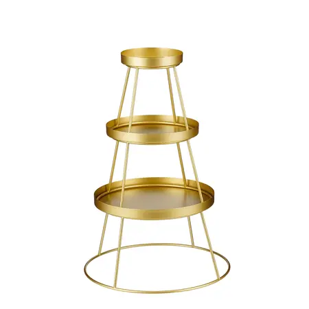 Etagere goud - l40xb40xh74,5cm