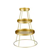 Etagere goud - l40xb40xh74,5cm