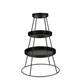 Etagere zwart - l40xb40xh74,5cm