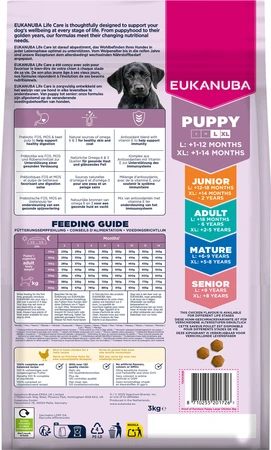 Eukanuba Life Care dog puppy large chicken 3kg - afbeelding 3