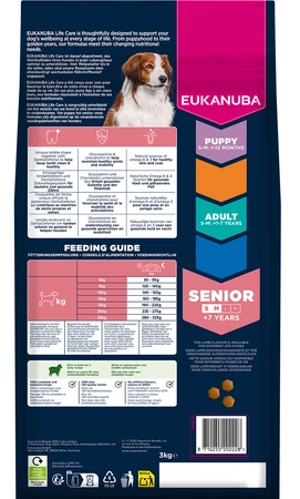 Eukanuba Life Care dog senior small/medium lamb&rice 3kg - afbeelding 3