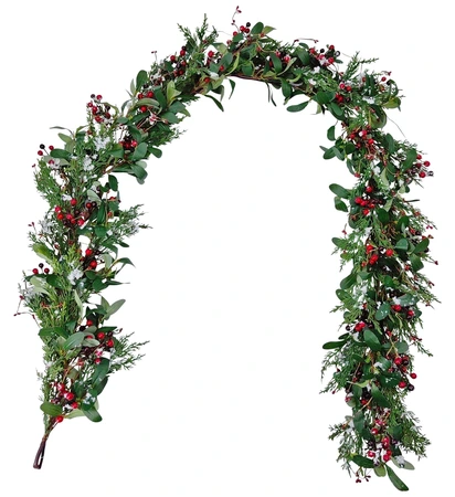 Evergreen Deco guirlande ice finish - incl 42 lampjes - L 180 cm