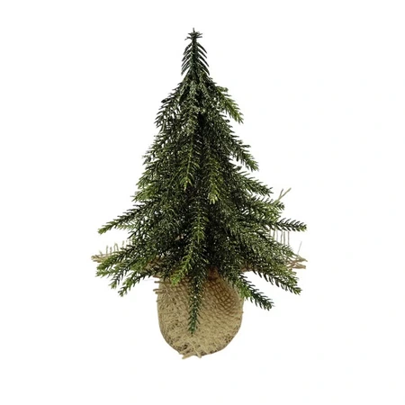 Evergreen Deco kerstboom gold finish - H 20 cm