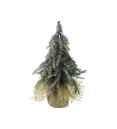Evergreen Deco kerstboom silver finish - H 20 cm