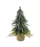 Evergreen Deco kerstboom silver finish - H 27 cm