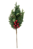 Evergreen Deco tak rode besjes - L 50 cm