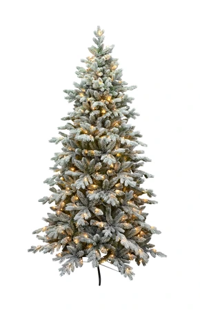 Evergreen Kunstkerstboom Janga besneeuwd - incl 300 lampjes - H 180 x D 125 cm