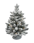 Evergreen Kunstkerstboom Janga besneeuwd - incl 50 lampjes - H 60 x D 50 cm