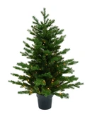 Evergreen Kunstkerstboom Janga in pot deluxe - incl 100 lampjes - H 90 x D 47 cm
