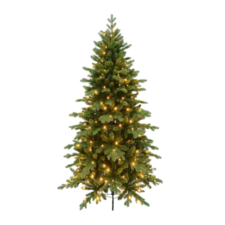 Evergreen Kunstkerstboom Janga SLIM - incl 200 lampjes - H 180 x 112 cm - afbeelding 1