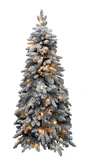 Evergreen Kunstkerstboom Peak besneeuwd - incl 200 lampjes - H 180 x D 72 cm