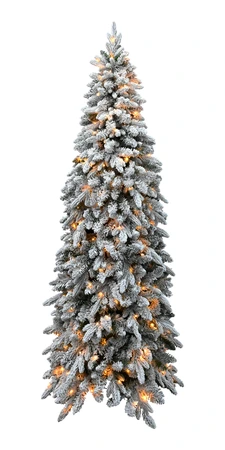 Evergreen Kunstkerstboom Peak besneeuwd - incl 400 lampjes - H 240 x D 86 cm