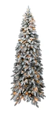 Evergreen Kunstkerstboom Peak besneeuwd - incl 400 lampjes - H 240 x D 86 cm