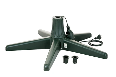 Kunstkerstboom standaard rotating + stekker D 65 x H 20,5 cm groen - afbeelding 1