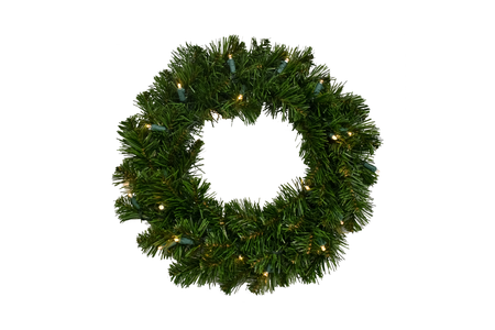 Evergreen Kunstkerstkrans Colorado spruce - incl 30 lampjes - D 40 cm