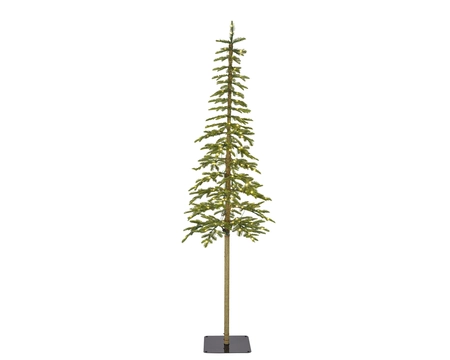 Everlands Kunstkerstboom Alpine - incl 200 lampjes - H 210 cm x D 50 cm