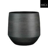 Evora pot rond zwart - h34xd37cm