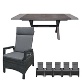Fabio Dining uitschuifbare dining set voor 6 personen - afbeelding 1
