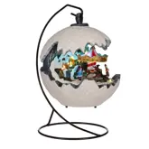 Fairground scenery in ball 2 assorted battery operated - l20,5xw16xh30,5cm