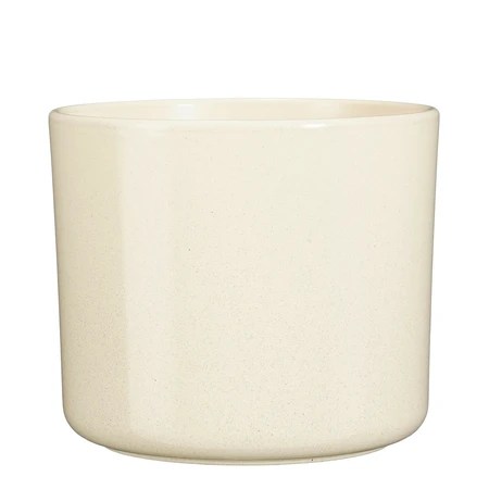 Fedor pot rond beige - h20xd22,5cm