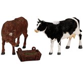 Feeding Cow & Bull, Set Of 3 - Lemax kerstfiguren