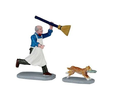 Lemax Feline Fish Thief