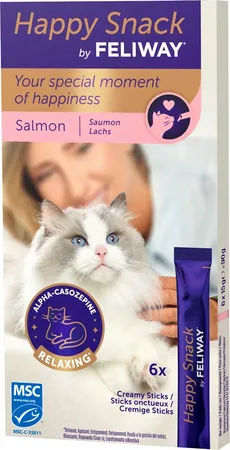 Feliway happy snack zalm 6 x 15 gr.