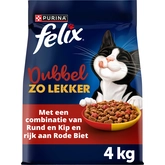 Felix Dubbel Zo Lekker droog adult rund&kip 4kg