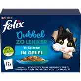 Felix Dubbel Zo Lekker pouch gelei vis sel mp 12x85gr - afbeelding 1