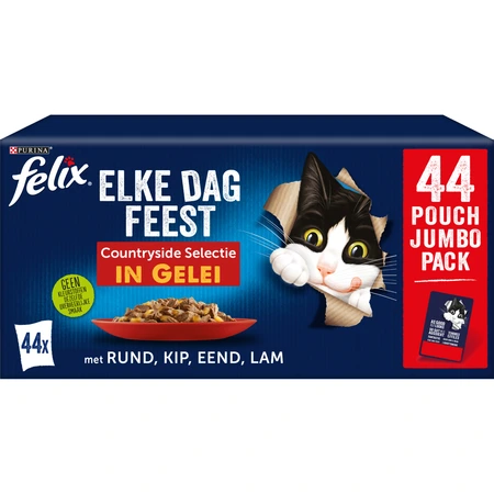 Felix Elke Dag Feest pouch gelei countryside sel mp 44x85gr - afbeelding 1