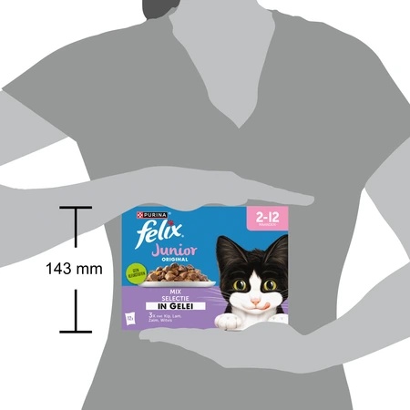 Felix Original pouch gelei junior mix sel mp 12x85gr - afbeelding 3