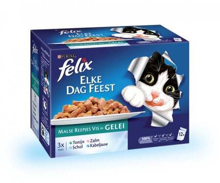 Felix pouch 12-pack elke dag feest vis