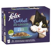 Felix Dubbel Zo Lekker pouch in gelei vis sel mp 12x85gr