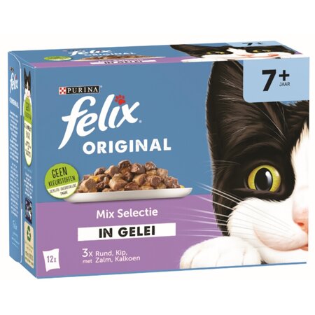 Felix Original pouch gelei senior mix sel mp 12x85gr