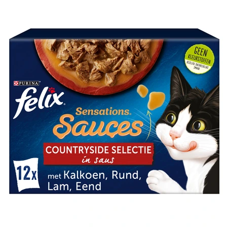 Felix Sensations pouch saus countryside sel mp 12x85gr - afbeelding 1