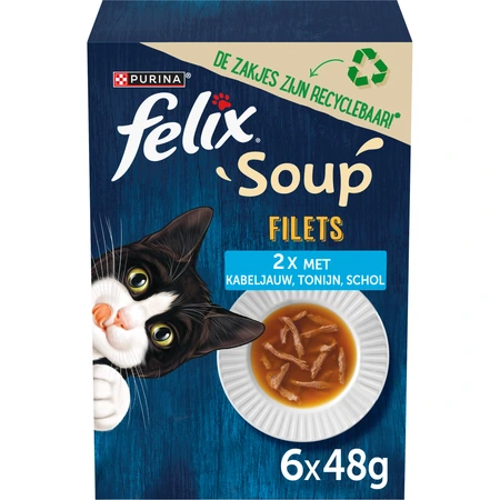 Felix Soup tender strips vis mp 6x48gr - afbeelding 1