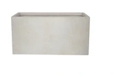 Fibre clay bak rechthoek 100 x 47 x 47 cm Beige - afbeelding 1
