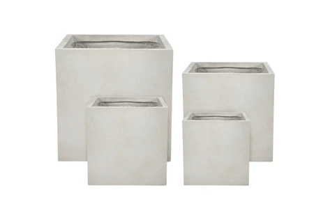 Fibre clay bak vierkant 30 x 30 x 30 cm Beige - afbeelding 2