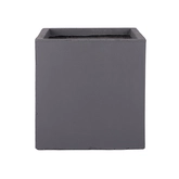 Fibre clay bak vierkant  40 x 40 x 40 cm Dark grey - afbeelding 1