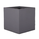 Fibre clay bak vierkant  40 x 40 x 40 cm Dark grey - afbeelding 2