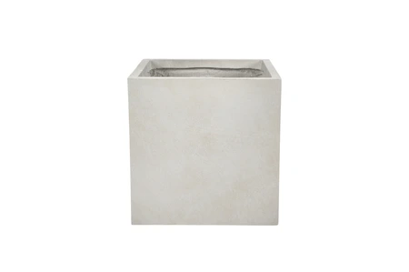 Fibre Clay Bak Vierkant 50 X 50 X 50 Cm Beige - afbeelding 1