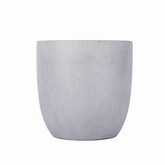 Fibre Clay Eivormige Pot D 28 X H 27 Cm Lichtgrijs