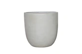 Fibre Clay Eivormige Pot D 35 X H 34 Cm Beige - afbeelding 1